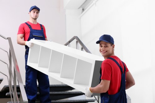 Removal team planning a house move in Holland Park