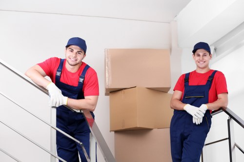 Removal team planning a local move in Holland Park