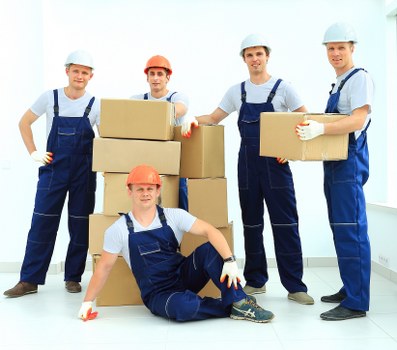 Business and household items ready for secure storage in Holland Park
