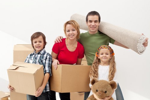 Careful packing and loading for a home move in Holland Park