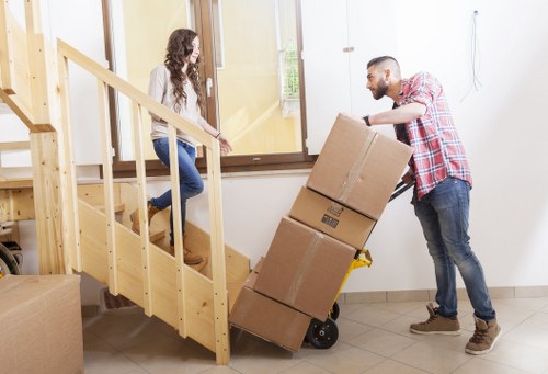 Commercial moving truck support in west London near Holland Park